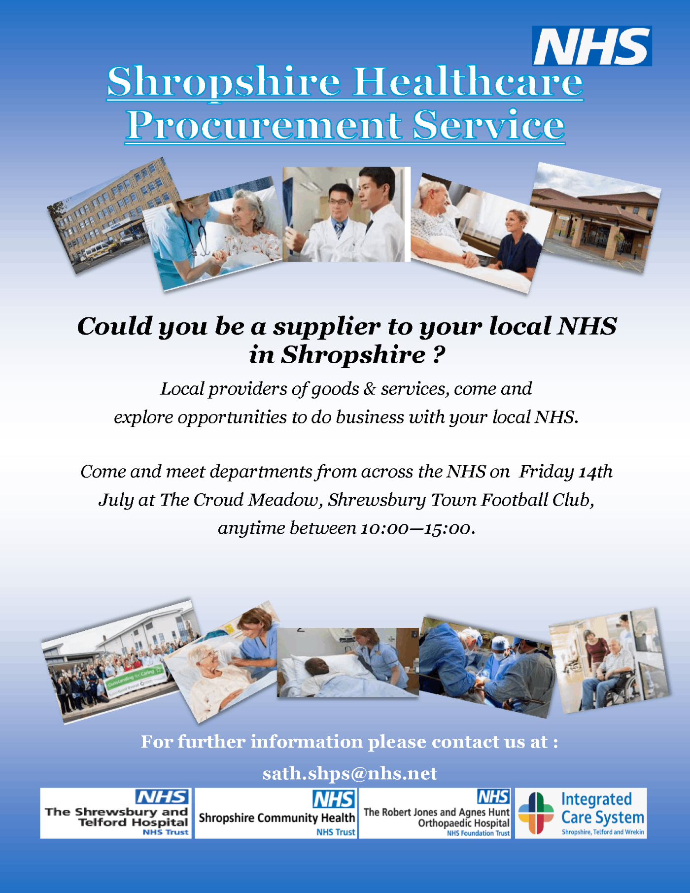 Business With NHS Meet The Buyers A 1