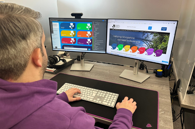 Patron web designers spin their magic to give Shropshire Chamber fresh new look
