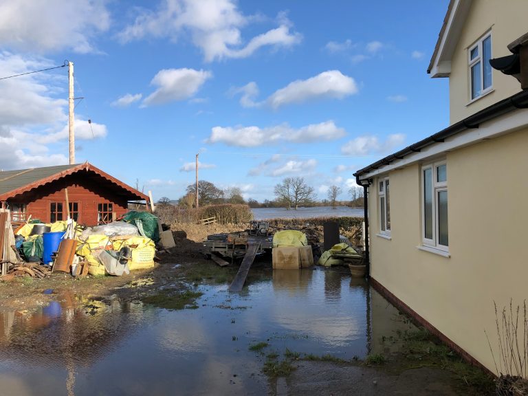 flood 1 A flooded home in Melverley Feb 22 768x576