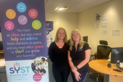Kerry and Emma prepare for a daring tandem parachute jump in Shropshire for charities