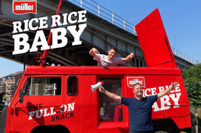 Promotional Vehicle Wrap for Muller Rice x Declan Rice