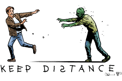 Walking Dead artist draws Covid-19 health messages for Shropshire