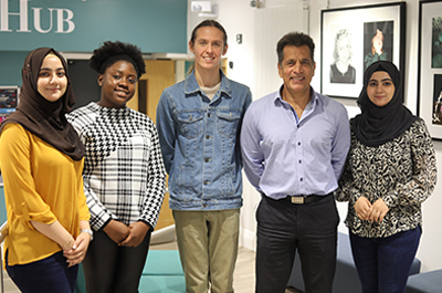 Cameras follow Mo on his return to Telford College